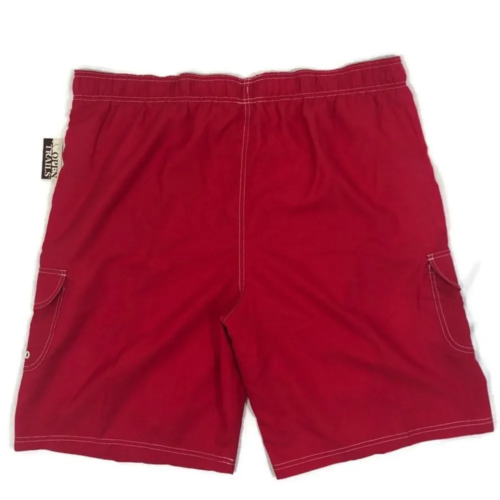Men’s Brand New Swim Trunks Red‎ Size XL